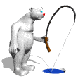 polar bear fishing pole md wht