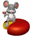 mouse drinking wine cheese md wht