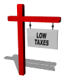 low taxes real estate sign swing md wht