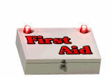 first aid box with lights md wht