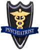 medical sign psychiatrist md wht