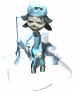 ice queen sitting in ice chair md wht