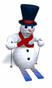 snowman skiing md wht