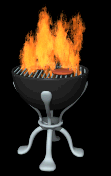 flaming grill hg blk