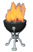 flaming grill lg clr