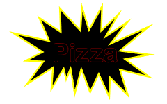 pizza sign neon md wht