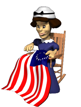 betsy ross with flag hg clr