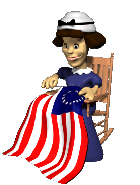 betsy ross with flag hg clr  st