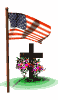 memorial flag cross md wht