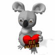 koala heart be mine md wht