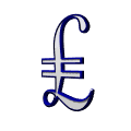 italian lira symbol rotating md wht