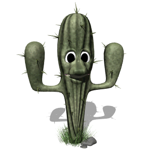 cactus blinking hg wht  st