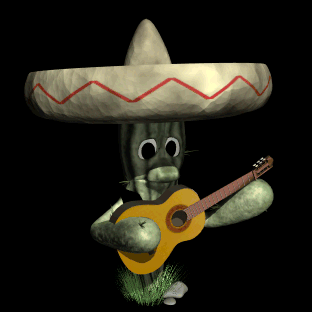 cactus playing guitar hg blk  st