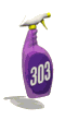 purple spray bottle up down md wht