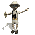 safari man with a map md wht