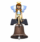 angela sitting on bell md wht