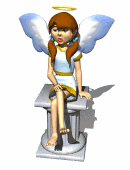 angela sitting on column md wht