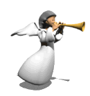 cartoon angel blowing trumpet md wht