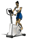 woman cycle machine exercising md wht