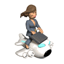 businesswoman flying md wht