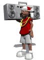 boy with boombox md wht