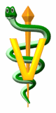 veterinary snake symbol md wht