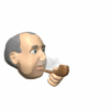 retired man head smoking pipe md wht