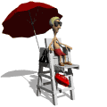 lifeguard sitting in chair md wht