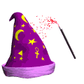 wizards hat md wht