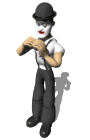 mime suspenders eating sandwich md wht