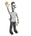 mime waving md wht