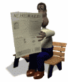 man reading newspaper md wht