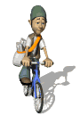 paper boy riding bike md wht