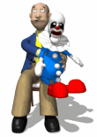 ventriloquist clown dummy md wht