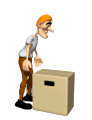 man lifting cardboard box wrong md wht