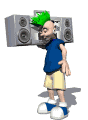 punk with boombox md wht
