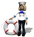 woman sailor with life preserver md wht