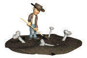 paleontologist digging for bones md wht