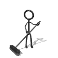stickman sweeping md wht