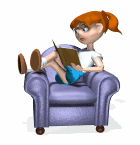 girl reading in chair md wht