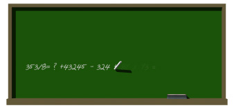chalkboard erasing equation hr