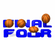 final four bouncing basketballs md wht