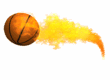 flaming basketball md wht