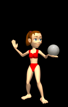 female swimmingsuit tossing volleyball hg blk