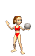 female swimmingsuit tossing volleyball md clr