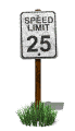 speed limit speed 25 md wht