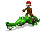 pirate riding alligator md wht