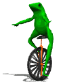 frog unicycle md wht