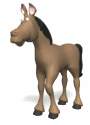 horse nodding sliding foot md wht