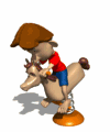 boy rocking spring horse md wht
